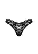 Romantic thong, lace, flowers